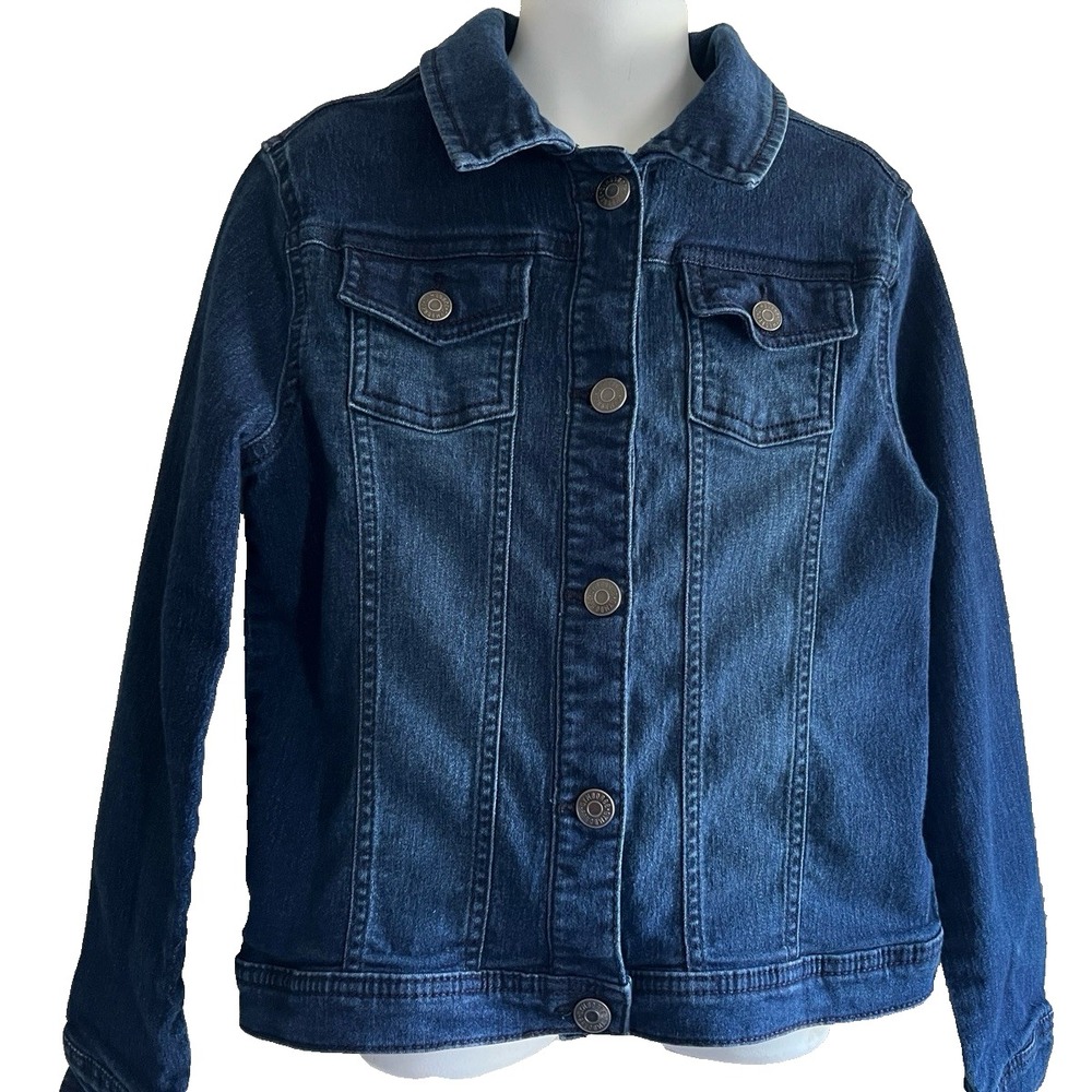 Gymboree Denim Jacket Large 10-12 Blue‎ Jean Coat Girl Clothing Outerwear